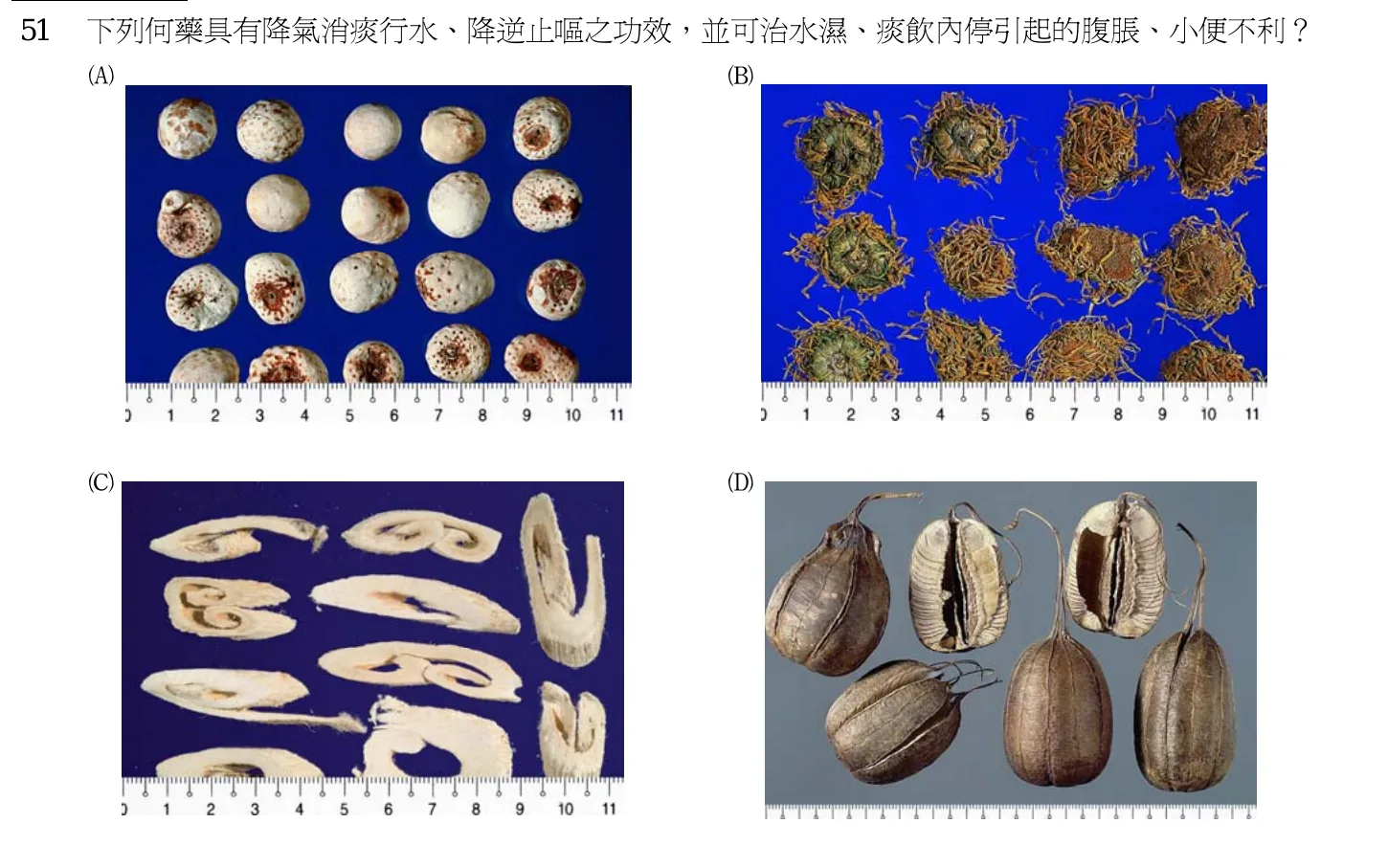 102 年第一次 中醫基礎醫學(二) 第 51 題附圖