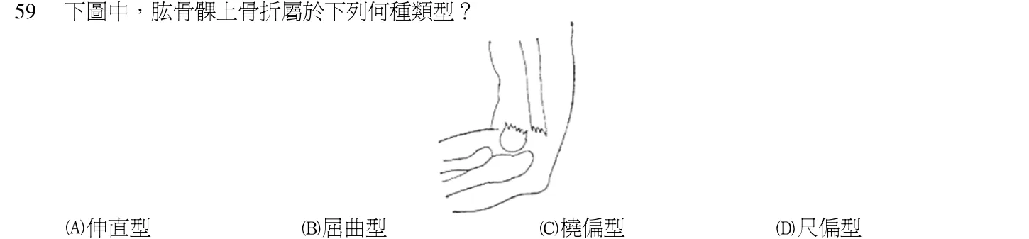 102 年第二次 中醫臨床醫學(三) 第 59 題附圖