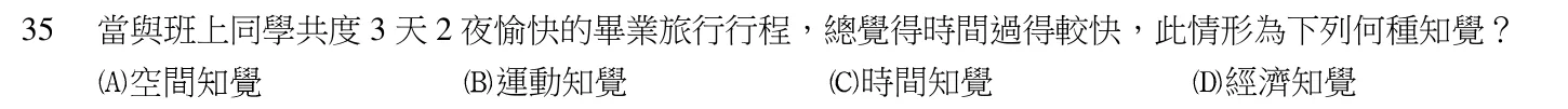 104 年 導遊人員 導遊實務(一) 第 35 題附圖