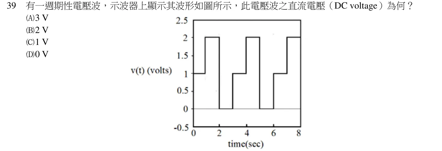 109 年 五等 基本電學大意 第 39 題附圖
