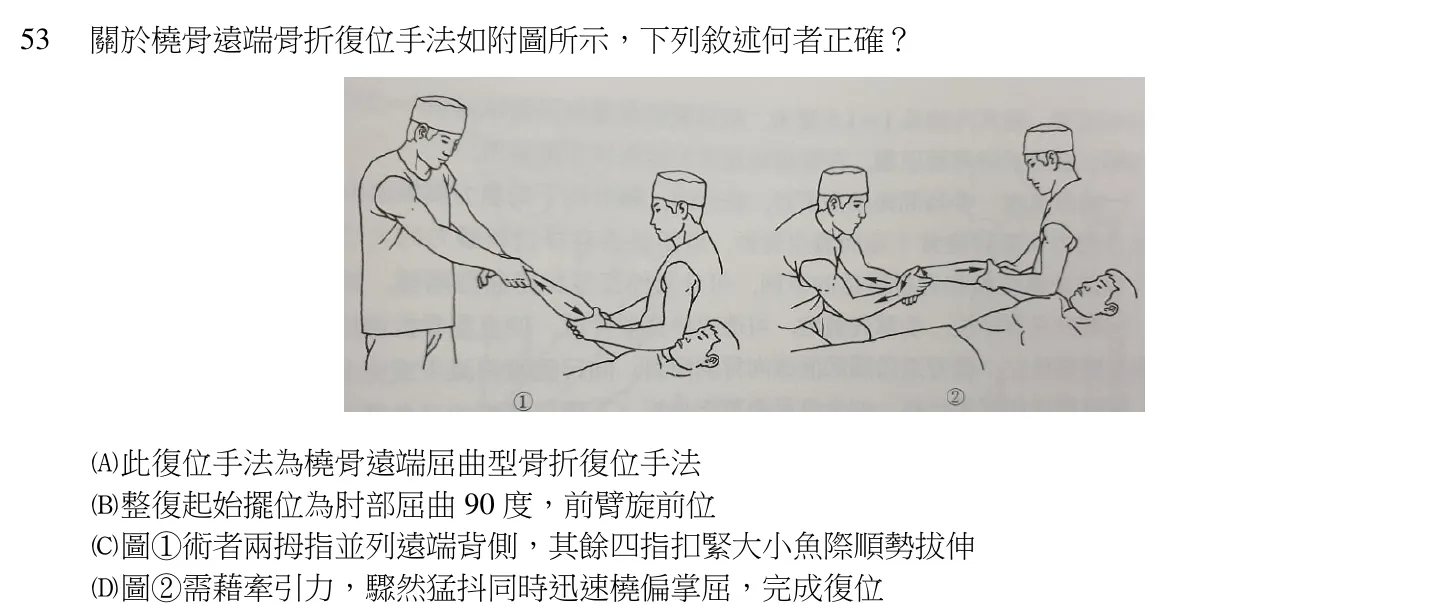 111 年第一次 中醫臨床醫學(三) 第 53 題附圖