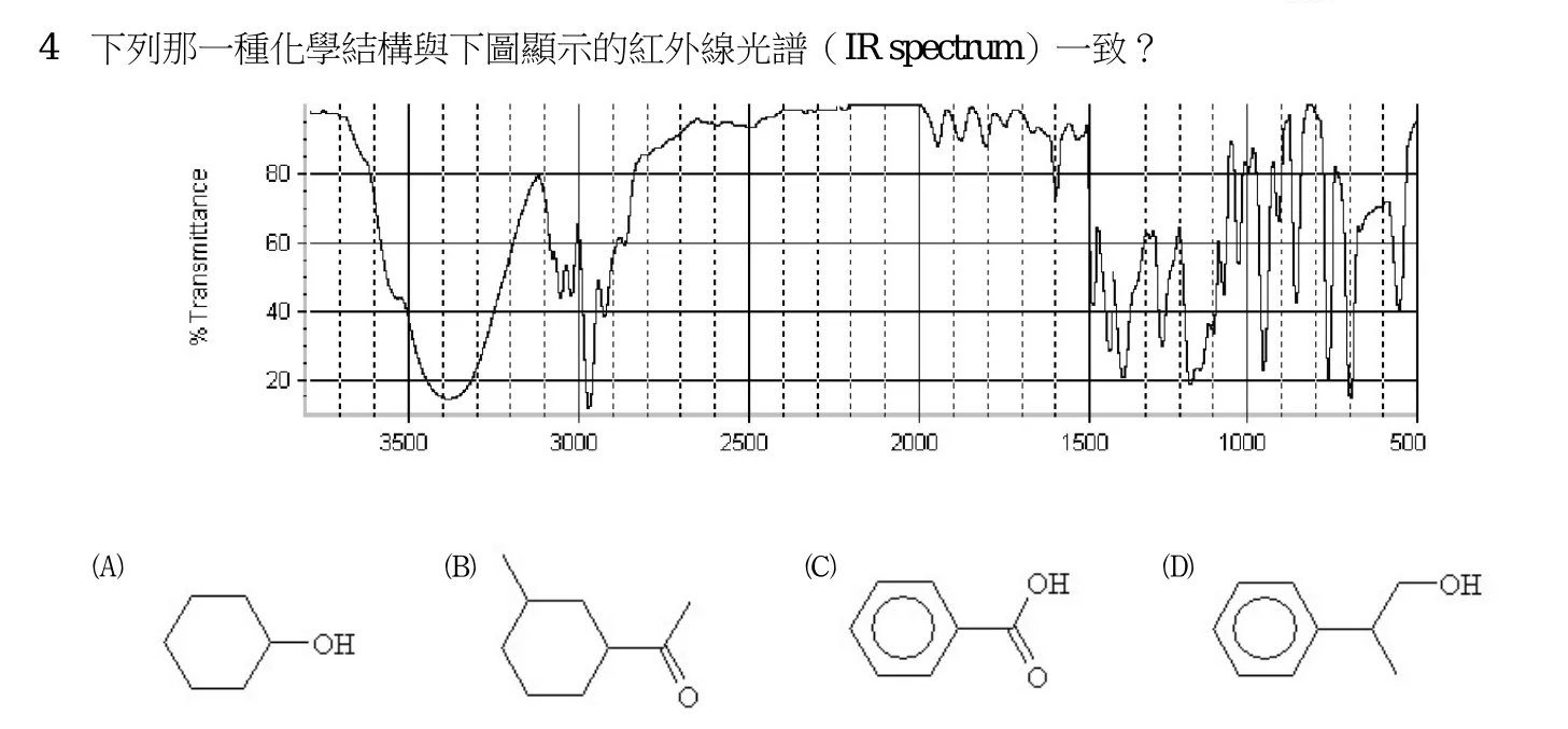 112 年 四等 有機化學概要 第 4 題附圖