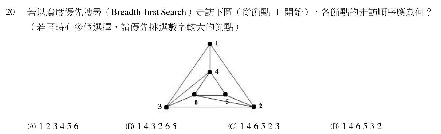 113 年 四等 計算機概要（電子工程組） 第 20 題附圖